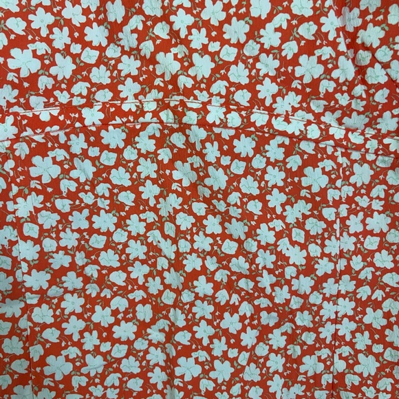 Mango Orange Floral Mini Dress - Picture 6 of 6